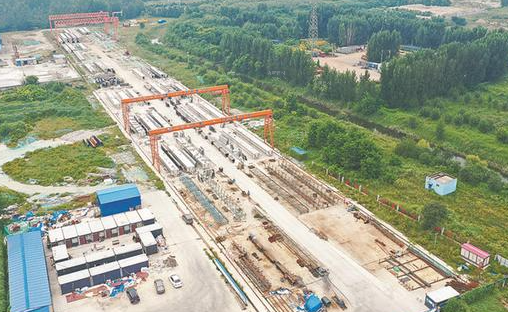 中鐵二十五局中衛制梁場